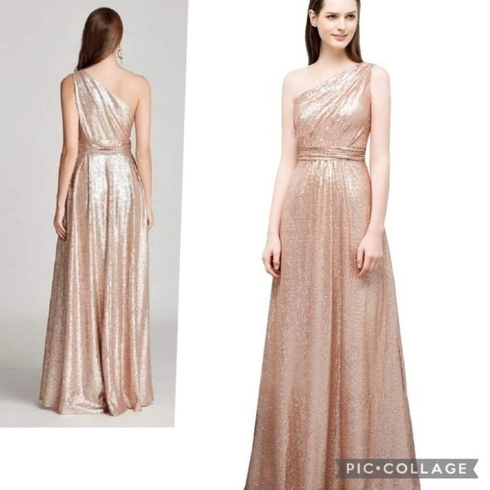 Rose Gold sequin dress   HG